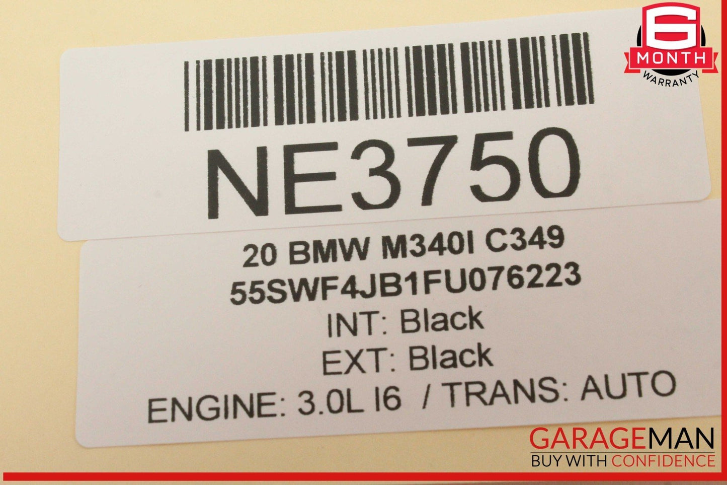 19-24 BMW M340i 330e 330i G20 Rear Right Passenger Side Window Regulator Motor