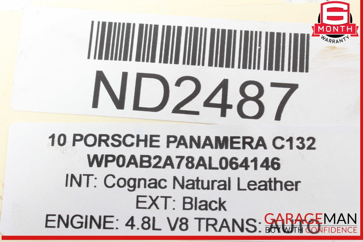 10-16 Porsche Panamera 970 Cayenne Right Side Exhaust Camshaft 94810518111 OEM