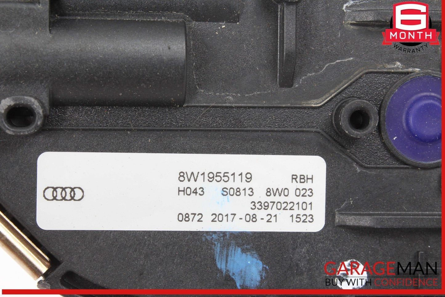 17-19 Audi A4 Front Windshield Wiper Transmission Linkage w/ Motor 8W1955023A