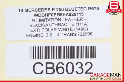 12-18 Mercedes W212 E350 E250 Steering Wheel Black w/ Paddle Shifters