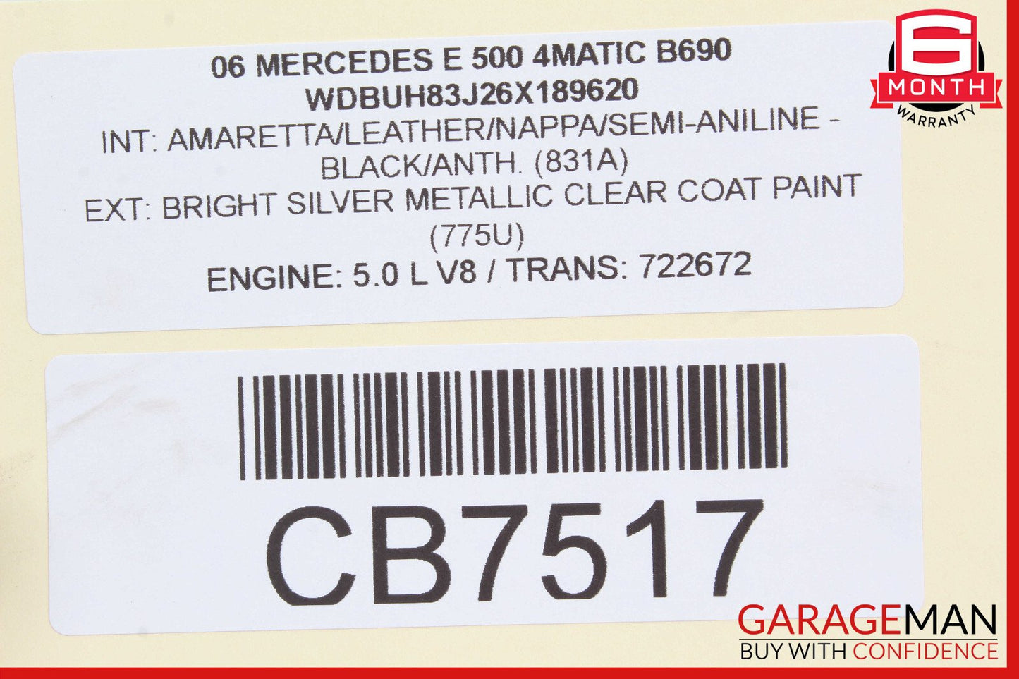 03-11 Mercedes W211 E500 CLS550 Air Airmatic Suspension Valve Block OEM