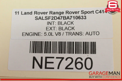 10-13 Land Rover Range Rover Sport Rear Left Side Window Regulator Motor OEM