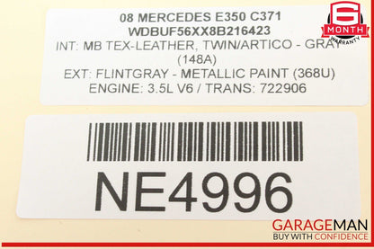 01-11 Mercedes W211 E350 CLK500 Rear Trunk Lock Latch Actuator Assembly OEM