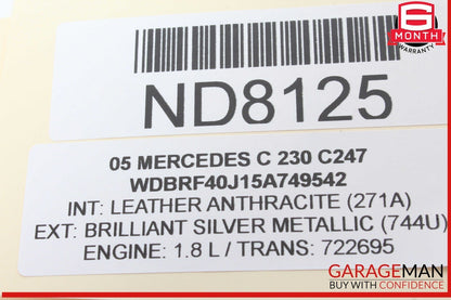 03-08 Mercedes W203 C230 CL500 CLK500 CD Changer 6 Disk Player 2208274642 OEM