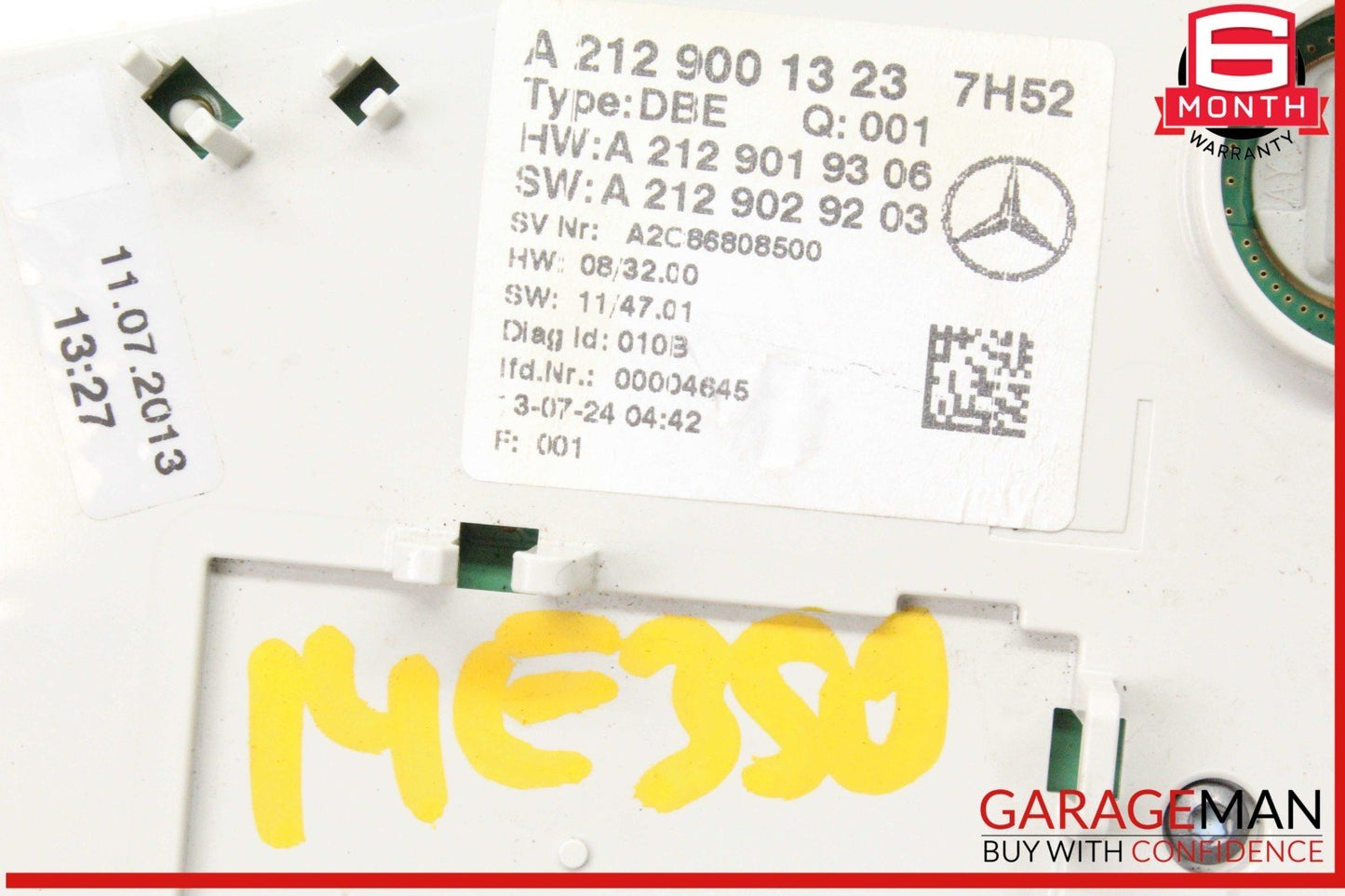 12-18 Mercedes W212 E350 CLS550 CLS400 E400 Overhead Dome Light Lamp OEM
