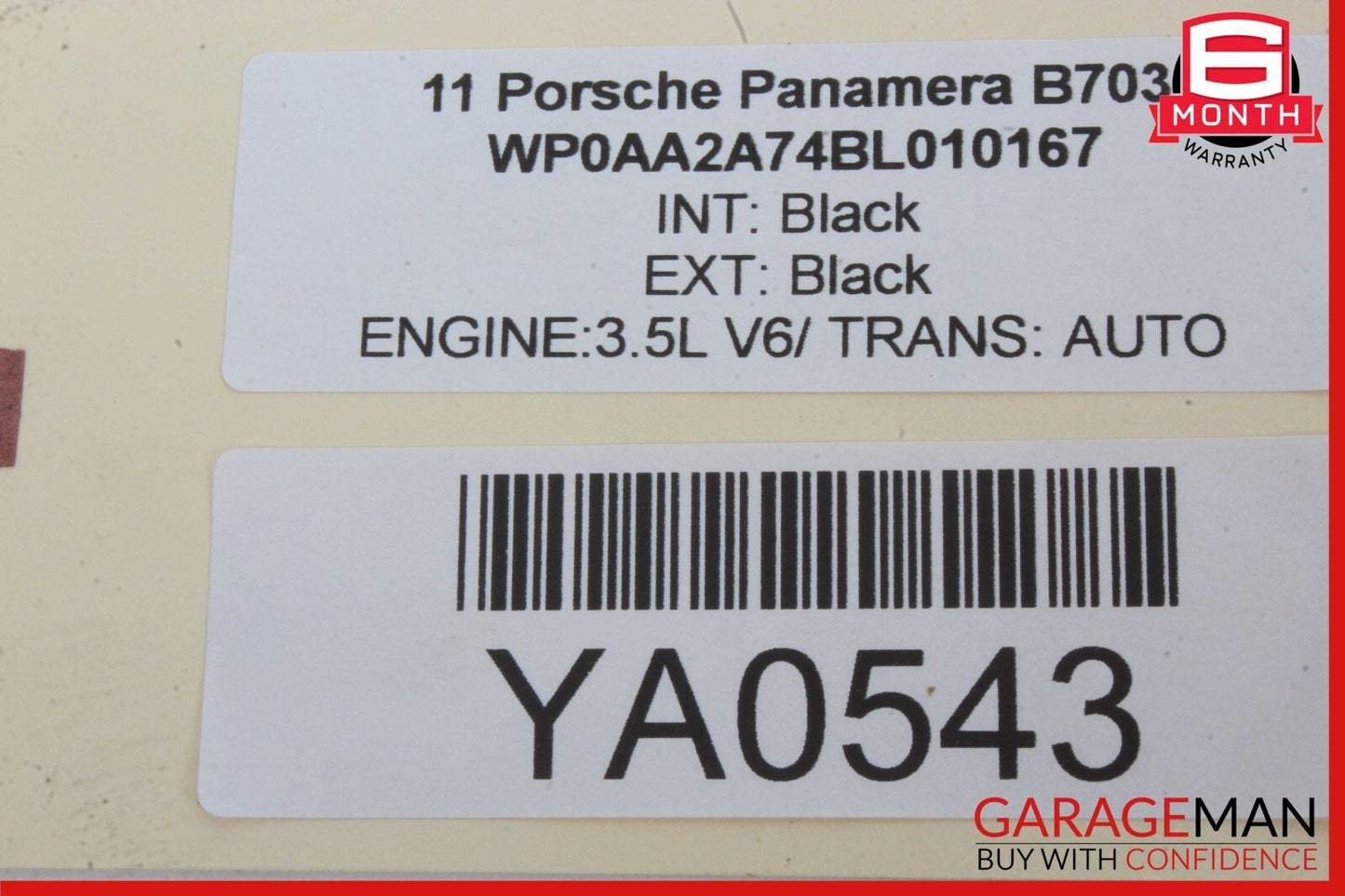 10-18 Porsche Panamera 970 Cayenne 958 S Front Overhead Dome Light Lamp OEM
