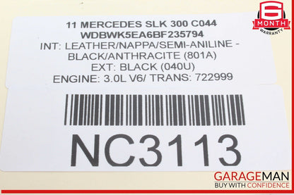 05-11 Mercedes R171 SLK300 SLK280 Center Console Convertible Top Mirror Switch