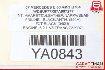 07-11 Mercedes W211 E63 AMG Left Side Air Intake Cleaner Filter Box MAS OEM