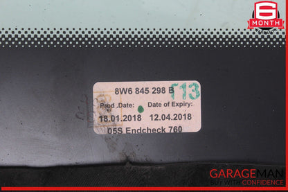 18-23 Audi RS5 S5 Rear Right Passenger Side Quarter Window Glass OEM