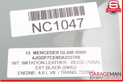 12-19 Mercedes X166 GL450 GLE43 AMG Front Left Driver Side Door Window Glass OEM