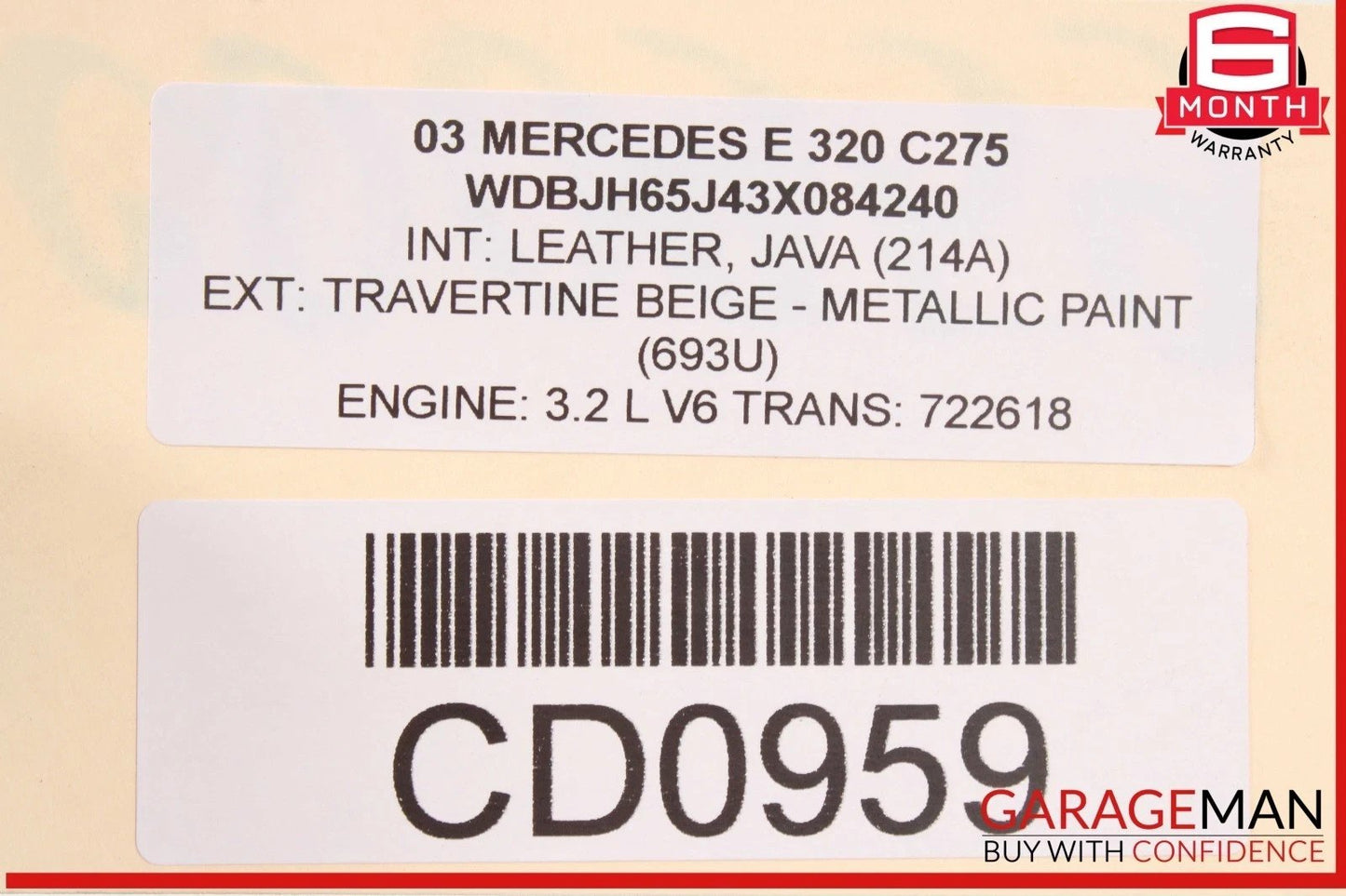 98-02 Mercedes W210 E320 Fuel Gas Tank Reservoir Assembly OEM