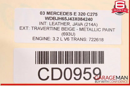 98-02 Mercedes W210 E320 Fuel Gas Tank Reservoir Assembly OEM