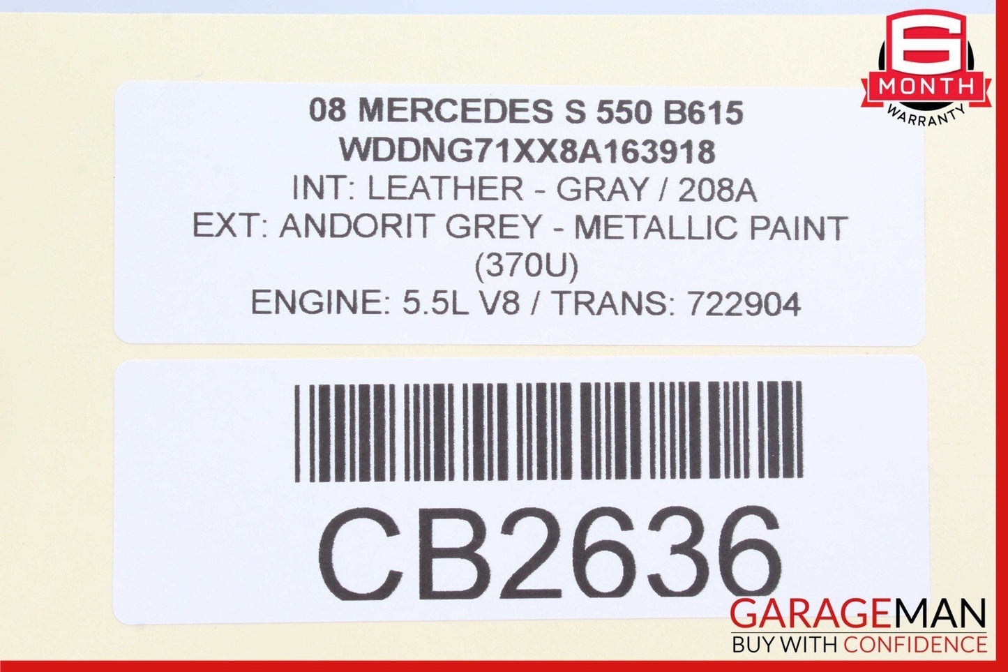 07-10 Mercedes W221 S550 CL550 Steering Wheel Black 2218201611 OEM
