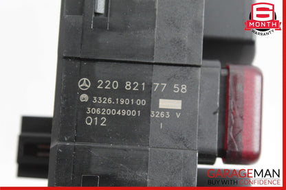 03-06 Mercedes W220 S430 Dashboard Center ESP Hazard Door Lock Switch Control