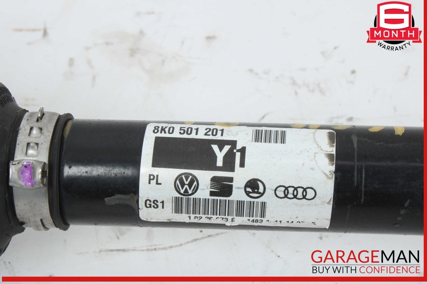 10-16 Audi S4 A4 Rear Left Driver Side CV Axle Shaft 8K0501201 OEM