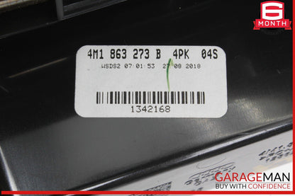 17-19 Audi Q7 Center Console Storage Compartment Trim Cover 4M1863273 OEM