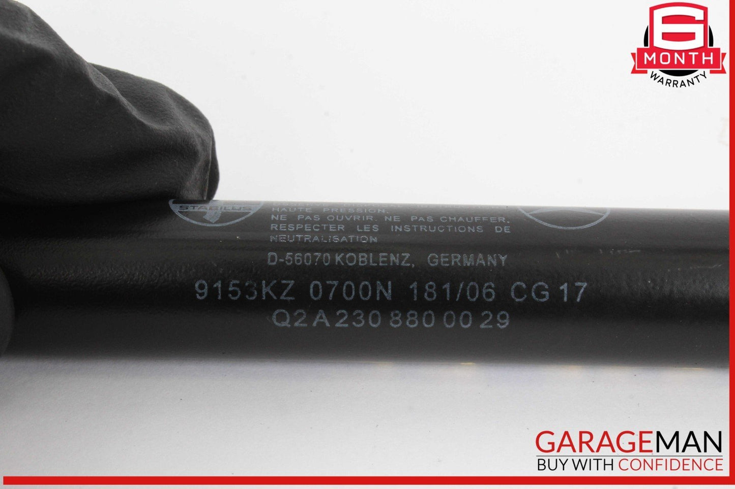 03-08 Mercedes R230 SL550 SL55 AMG Front Left and Right Hood Shock Strut OEM