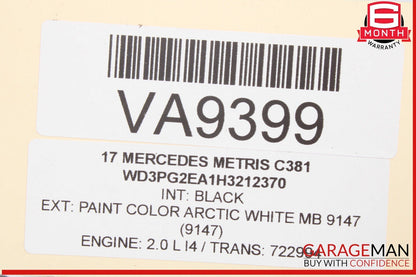 16-20 Mercedes W447 Metris AM/FM Radio Telephone Media Control Panel OEM