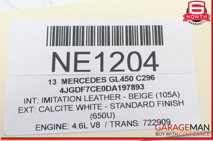 13-16 Mercedes X166 GL450 Instrument Speedometer Cluster 1669003106 OEM