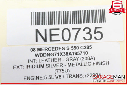07-09 Mercedes W221 S550 S450 Front Left Side Fog Light Lamp 2218200156 OEM