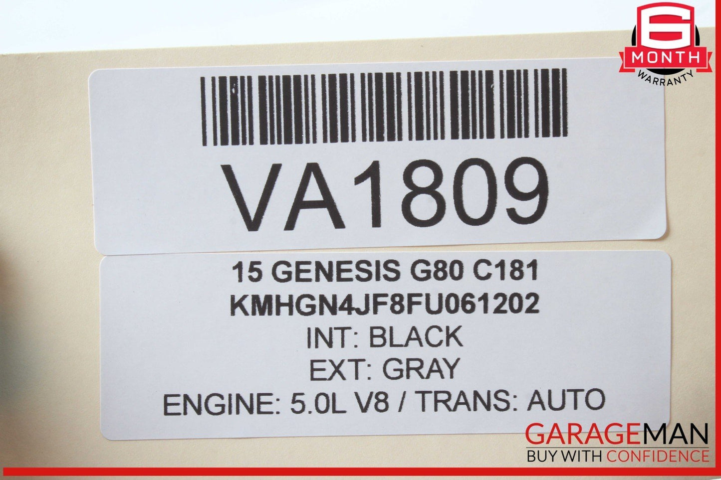 15-17 Hyundai Genesis G80 Right Cylinder Head Camshaft Holder 22141-3F401 OEM