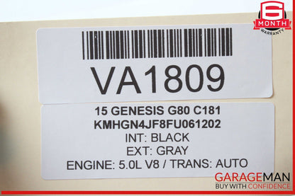 15-17 Hyundai Genesis G80 Right Cylinder Head Camshaft Holder 22141-3F401 OEM