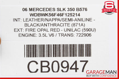 05-11 Mercedes R171 SLK350 SLK300 Front Right Side Door Lock Latch Actuator OEM
