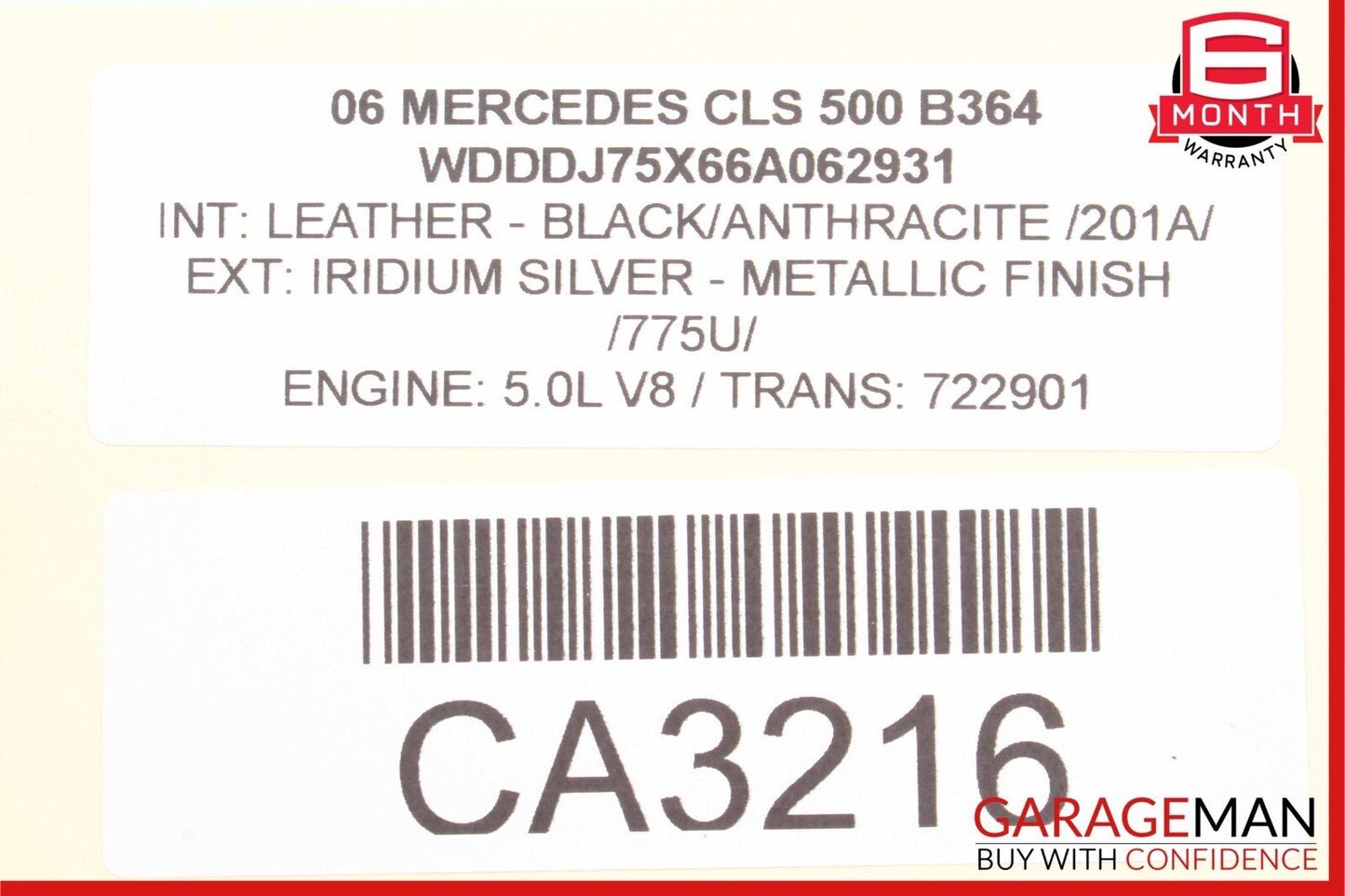 03-11 Mercedes W219 CLS500 Front Right Side Suspension Upper Control Arm RWD OEM