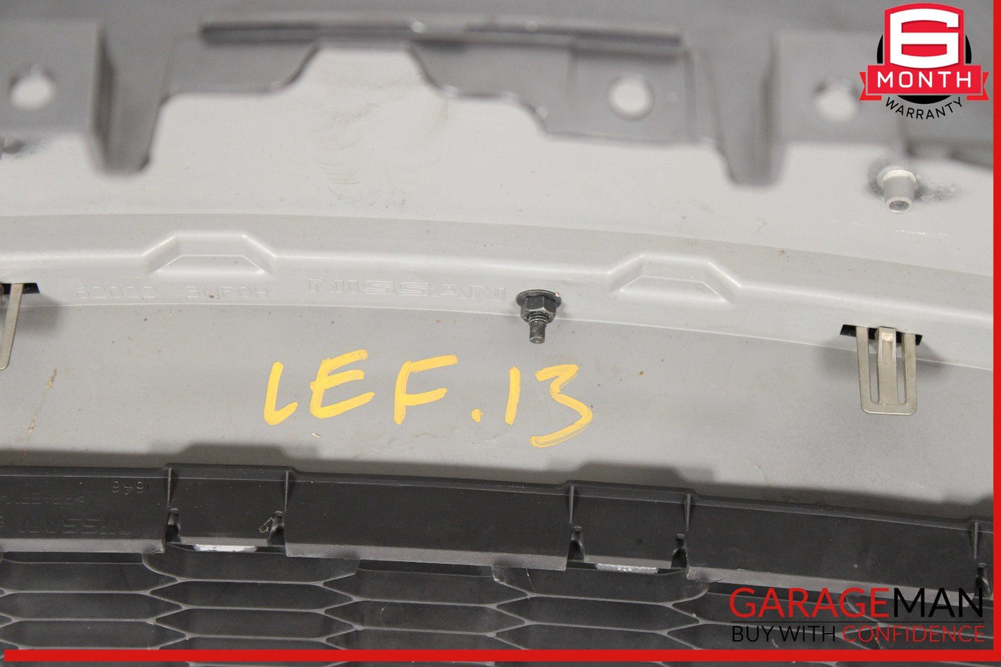 13-17 Nissan Leaf Front Bumper Cover Gray OEM