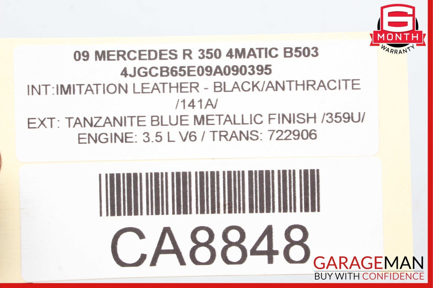 06-13 Mercedes W251 R350 R500 Front Upper Radiator Core Support Tie Bracket Bar