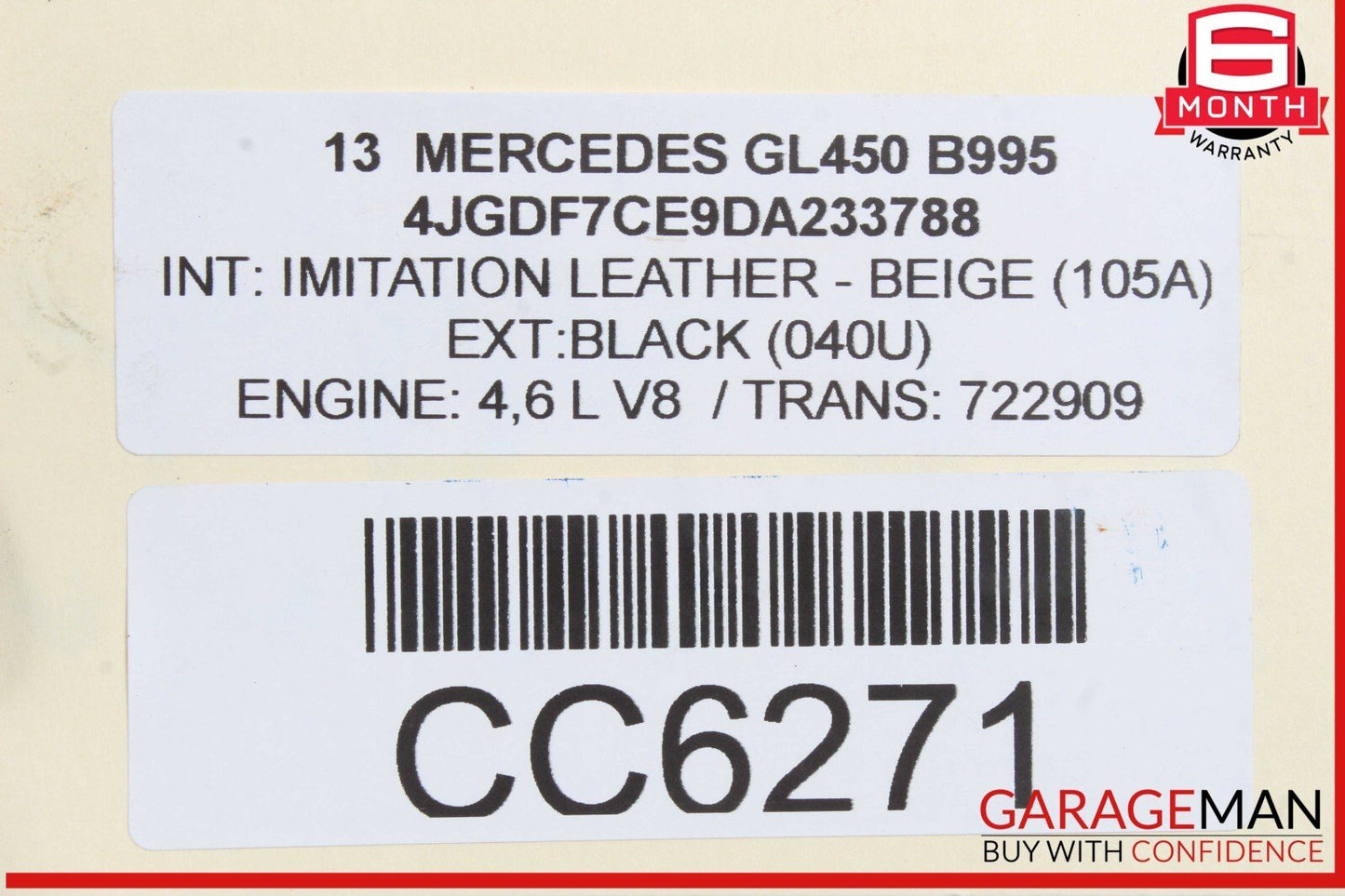 12-16 Mercedes X166 GL450 ML550 722.9 7G Automatic Transmission 722.909 OEM 144k
