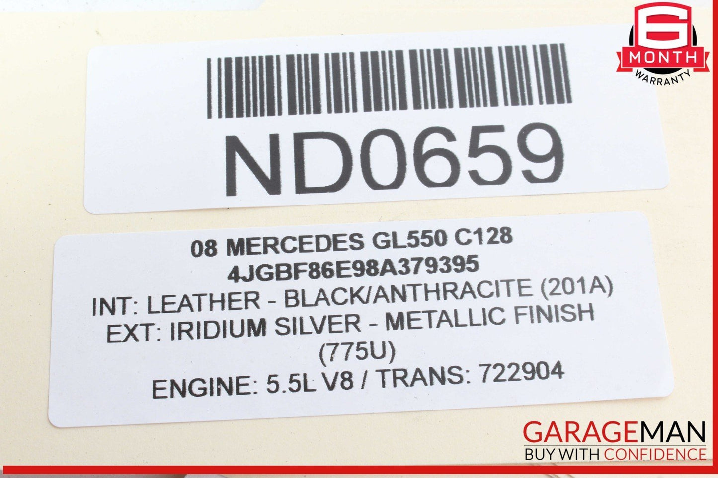 06-09 Mercedes X164 GL550 GL450 Rear Bumper Parking Sensor Wire Harness PDC OEM