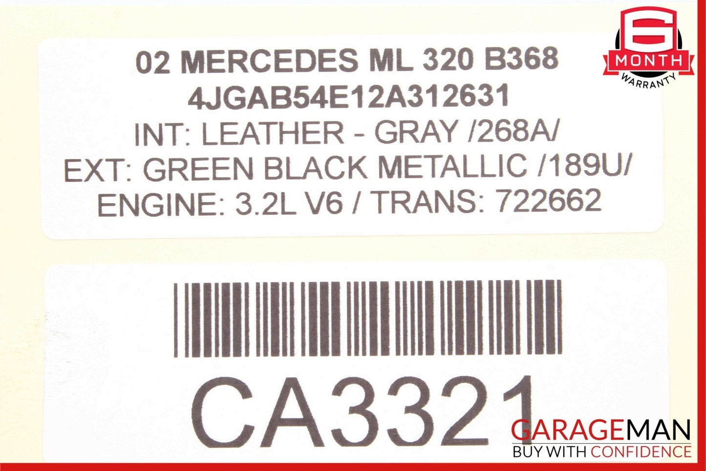 98-05 Mercedes W163 ML320 ML55 AMG Rear Left Side Top Upper Control Arm OEM