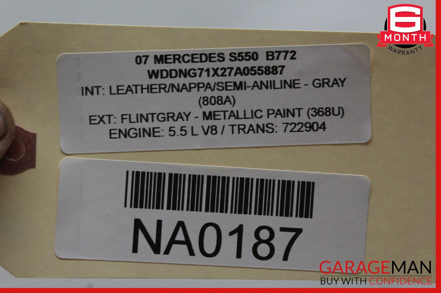 07-09 Mercedes W221 S550 S450 S600 Front Left Side Fog Light 2218200156 OEM