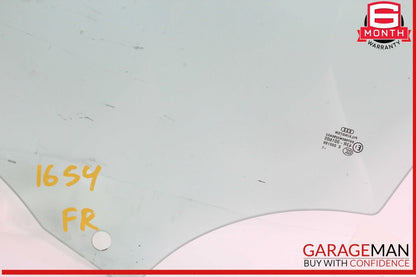 09-16 Audi S4 A4 Front Right Passenger Side Door Window Glass 43R001605 OEM