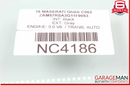 14-22 Maserati Ghibli M157 Rear Right Passenger Side Door Window Glass OEM