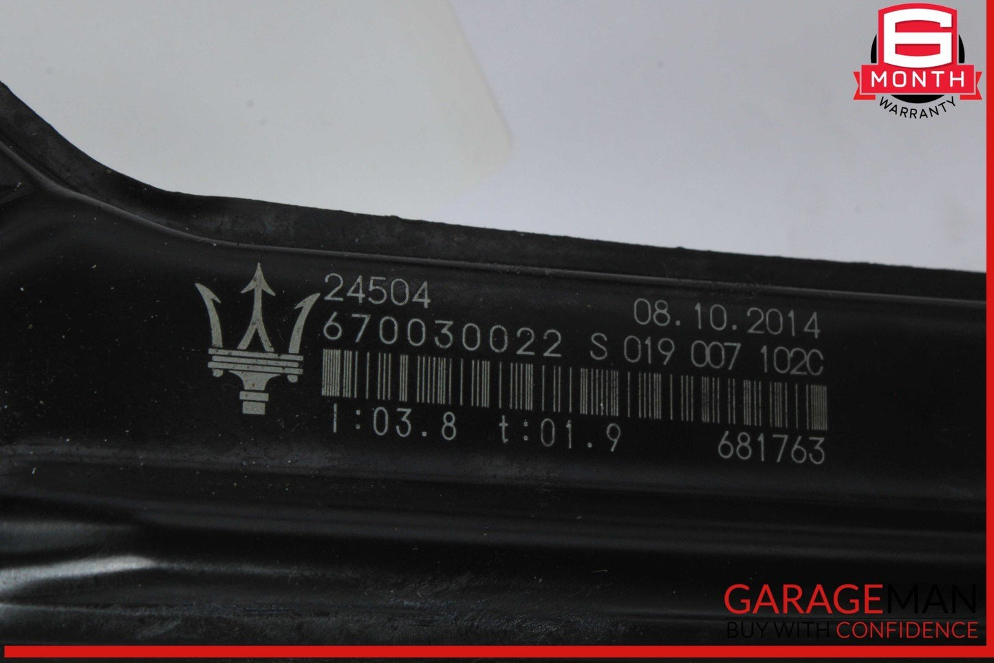 14-22 Maserati Ghibli Rear Right Passenger Side Window Regulator 670030022 OEM