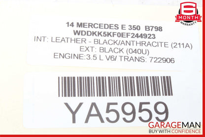 14-17 Mercedes W207 E350 E400 E550 Dashboard Glove Box Compartment Black OEM