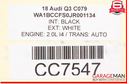 15-18 Audi Q3 2.0L Automatic Transmission OEM