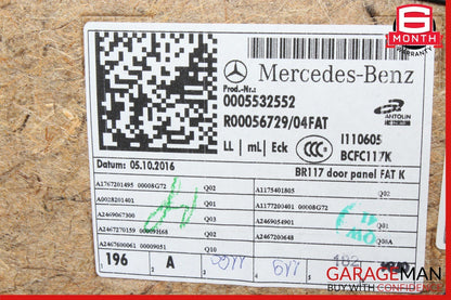 14-18 Mercedes W117 CLA250 Front Right Side Interior Door Trim Panel Cover OEM