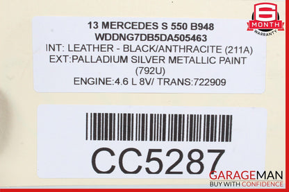 12-13 Mercedes W221 S550 RWD 7G Automatic Transmission Assembly OEM 122k