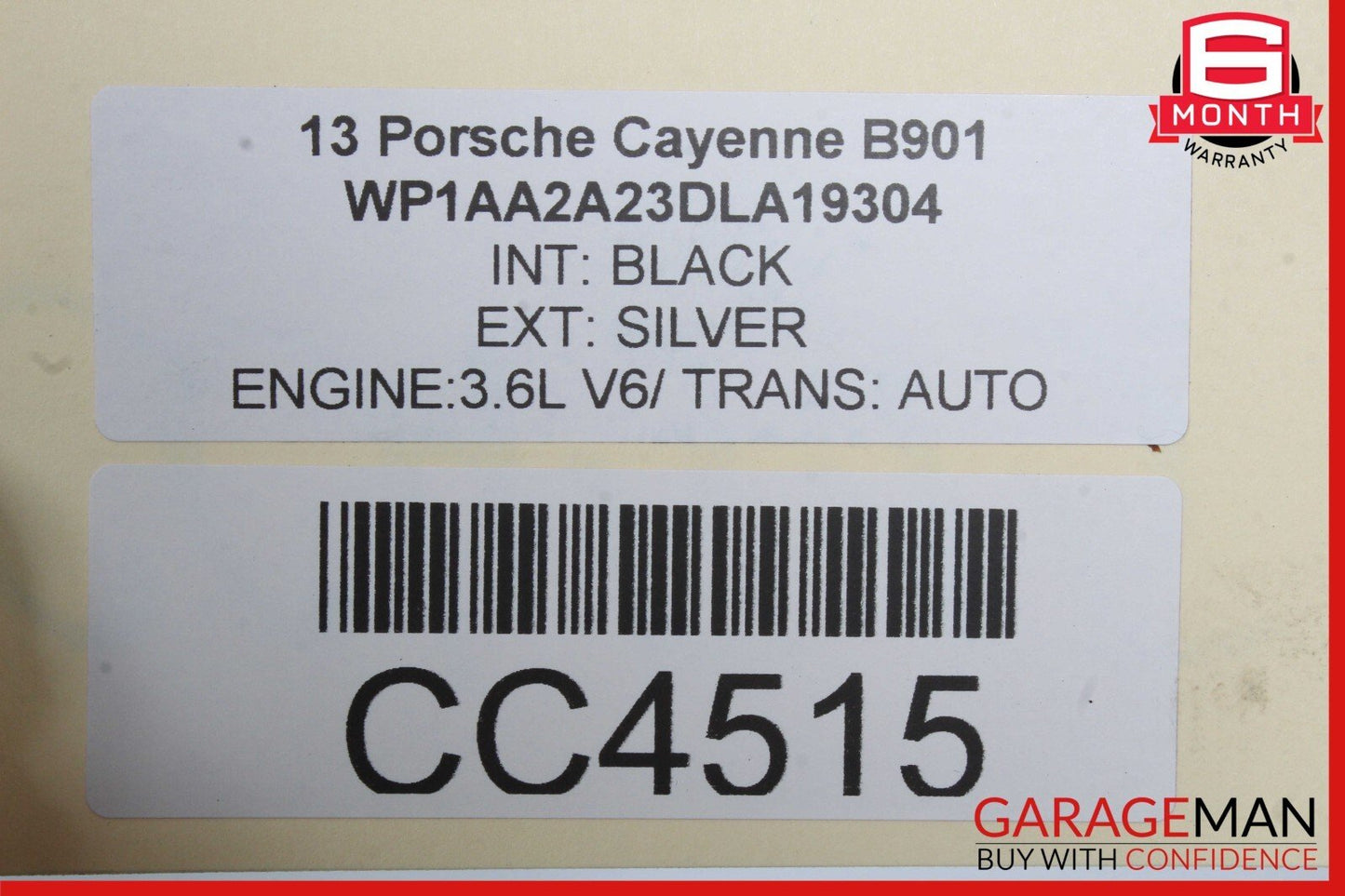 11-18 Porsche Cayenne 958 Engine Cooling Fan Motor Shroud Assembly OEM