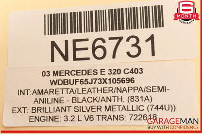 03-09 Mercedes W211 E320 Front Right Passenger Side Door Control Module Unit OEM