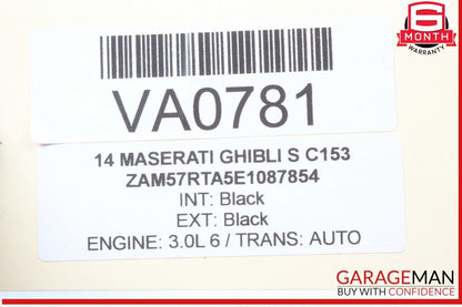 14-17 Maserati Ghibli S Rear Left Driver Side Exterior Door Handle Assembly OEM