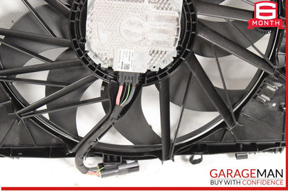 10-16 Porsche Panamera 970 Radiator Engine Electric Cooling Fan Shroud Assy OEM