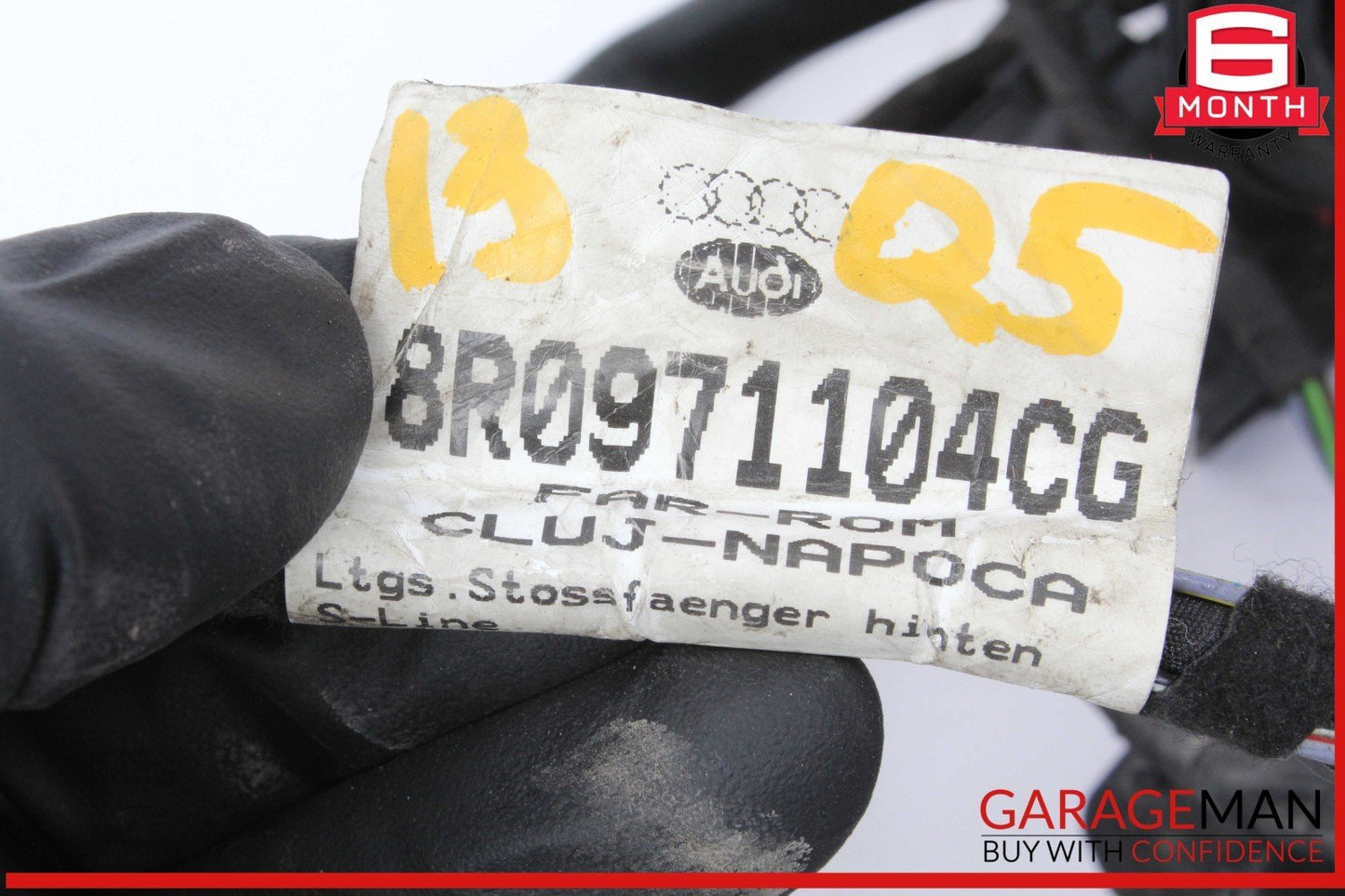 13-17 Audi Q5 Rear Bumper Wire Wiring Harness w/ Park Assist PDC Sensor OEM