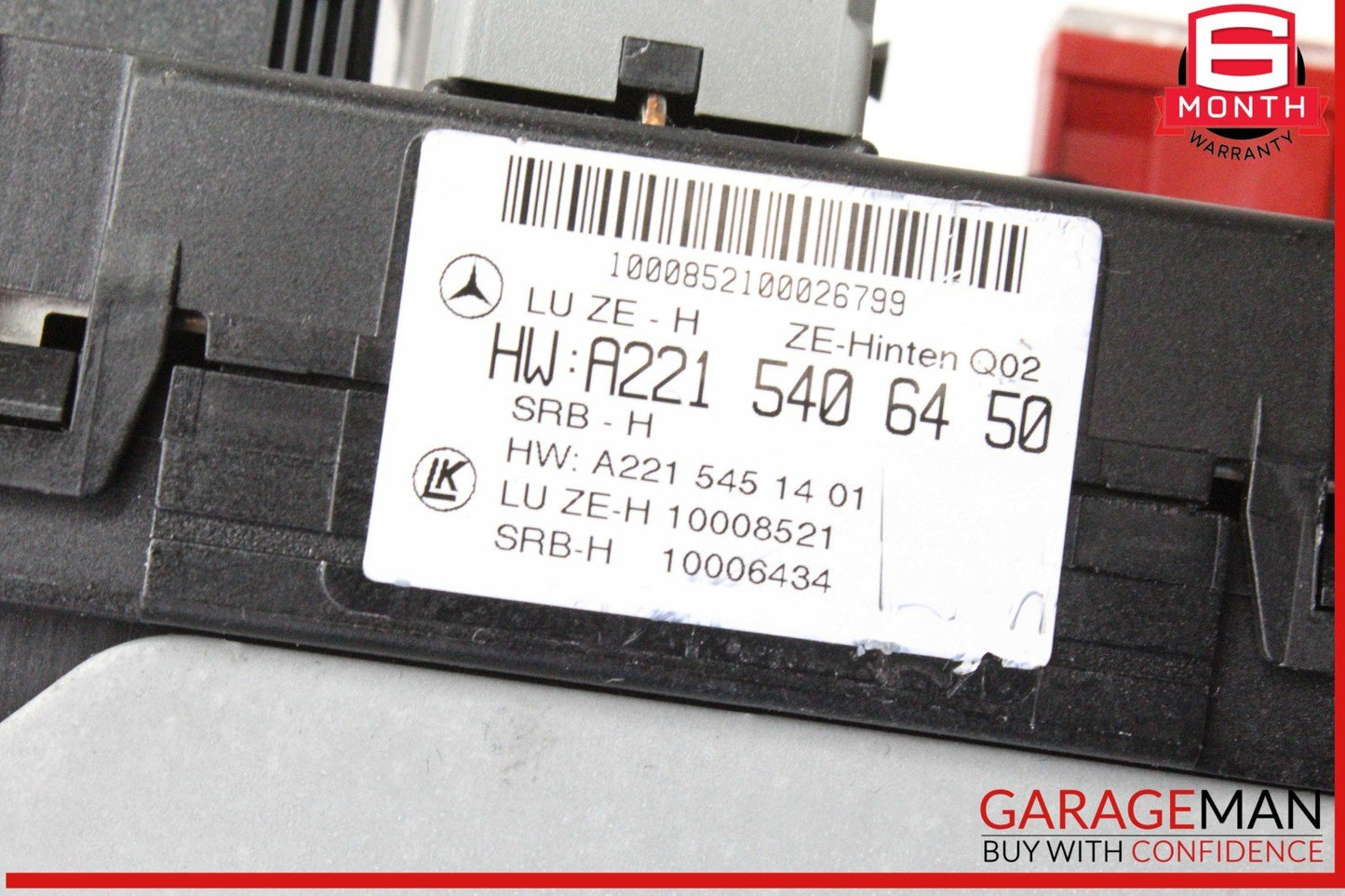 07-09 Mercedes W221 S550 CL550 Rear Trunk Relay Junction Fuse Box 2215406450 OEM
