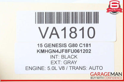15-17 Hyundai Genesis G80 Left Cylinder Head Camshaft Holder 22141-3F452 OEM