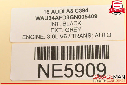 15-18 Audi A8 S8 Rear Right Passenger Side Inner Tail Light Lamp 4H0945094J OEM