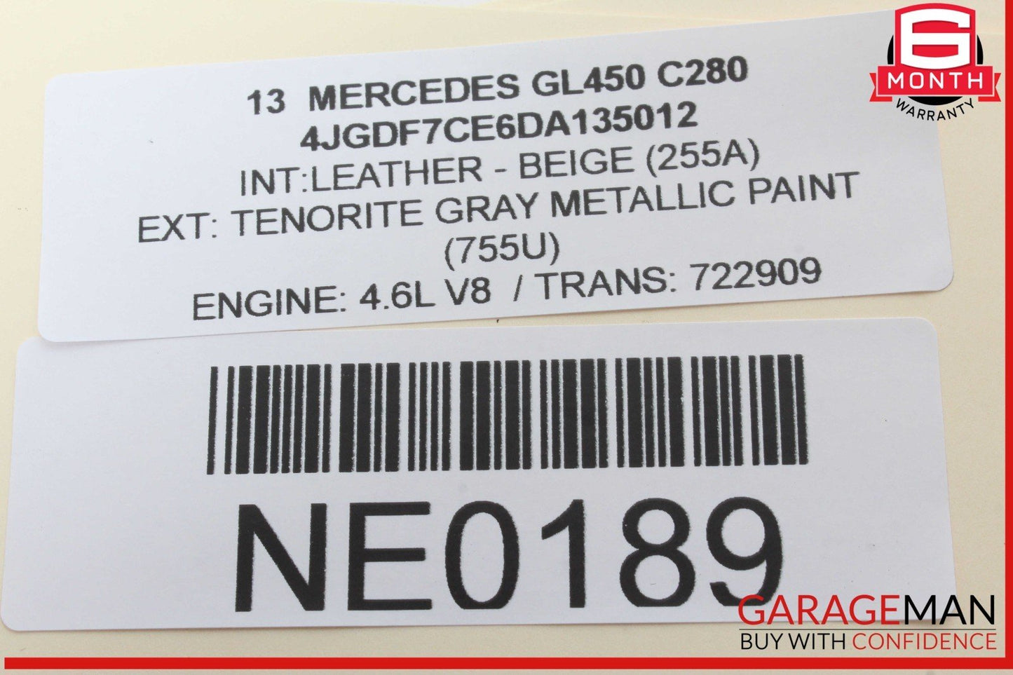 12-16 Mercedes X166 GL450 Front Left Side Door Rear View Mirror w/ Blind Spot